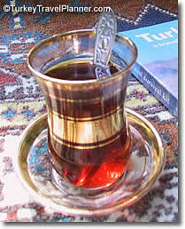 Traditional Tulip-Shaped Tea Glass, Turkey