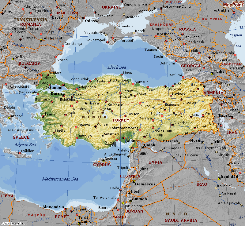 Maps Of Turkey Detailed Map Of Turkey In English Tourist Map Of Images ...